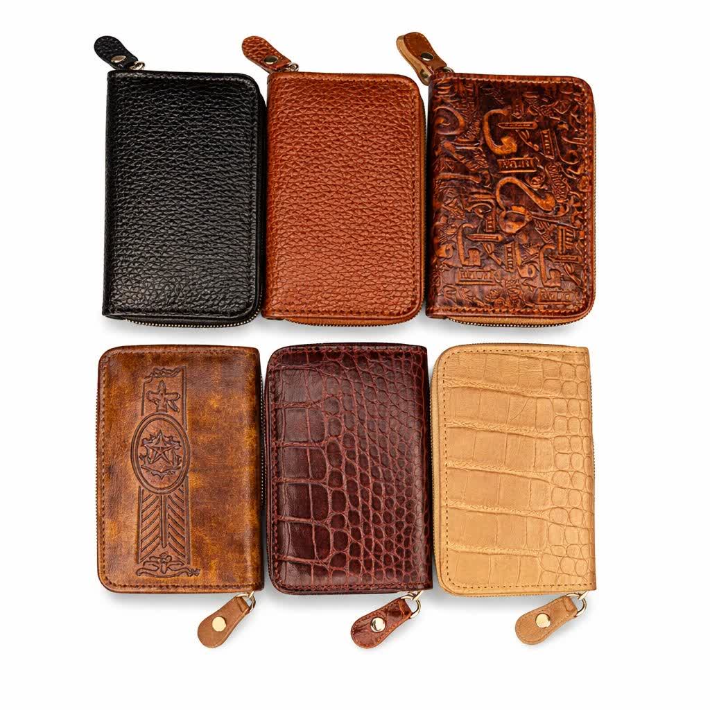 پک 6 عددی کیف کارت چرم طبیعی گاوی کد 3522